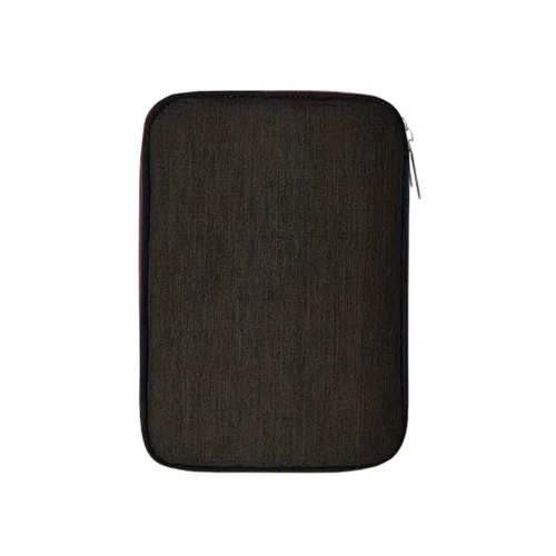 Univerzális táska digitális kiegészítőkhöz, cipzáras - fekete