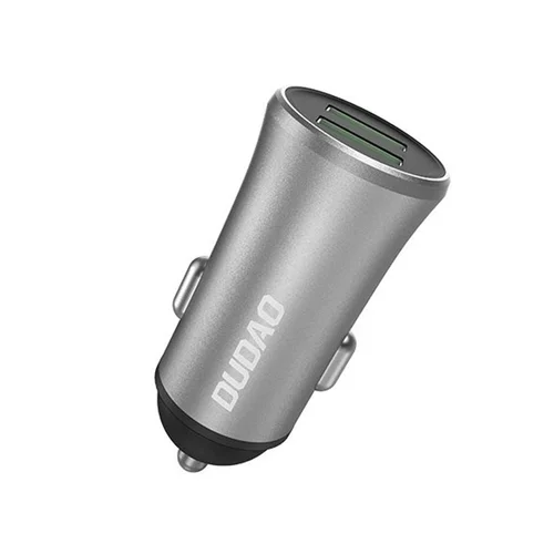 Dudao R6s - szivartöltő fej, 2XUSB, 3,4A - ezüst