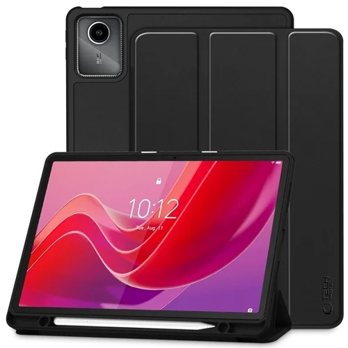 Lenovo Tab M11 (TB-330, 11,0 coll) tablettok - fekete smart case tablet tok, ceruza tartóval