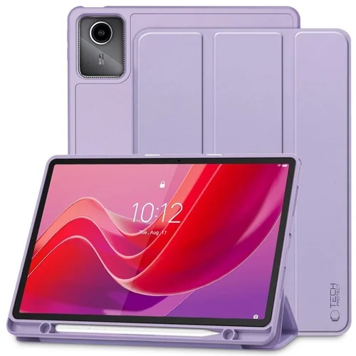 Lenovo Tab M11 (TB-330, 11,0 coll) tablettok - lila smart case tablet tok, ceruza tartóval