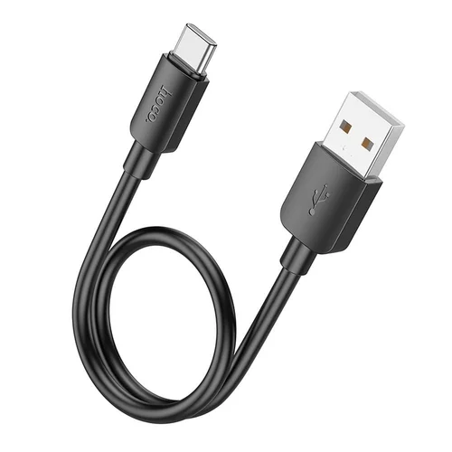 HOCO X96 - USB / Type-C (USB-C) fekete kábel, 2,4A / 27W, 25 cm