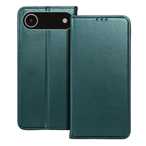 iPhone 17 Air telefontok - Smart Magnetic zöld szilikon keretes mágneses könyvtok