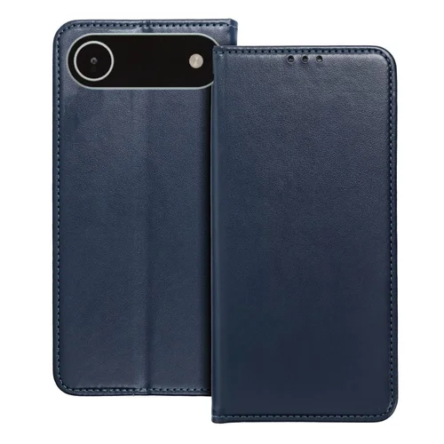 iPhone 17 Air telefontok - Smart Magnetic kék szilikon keretes mágneses könyvtok