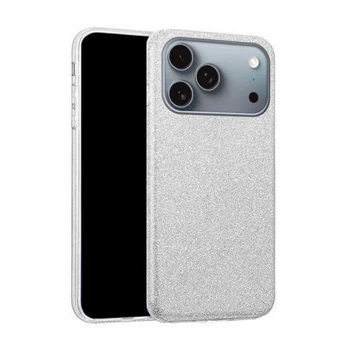 iPhone 17 Pro telefontok - Ezüst Shiny hátlap tok