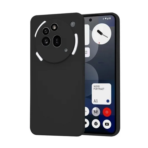 Nothing Phone (3a) Pro telefontok - fekete szilikon hátlap tok