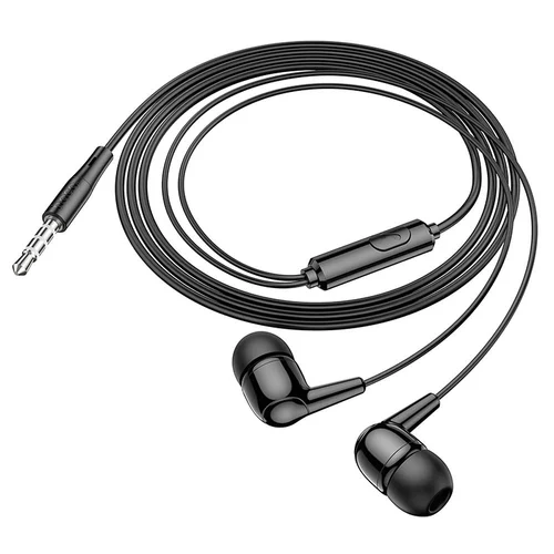 HOCO M97 headset - fekete, vezetékes stereo headset, audio csatlakozóval