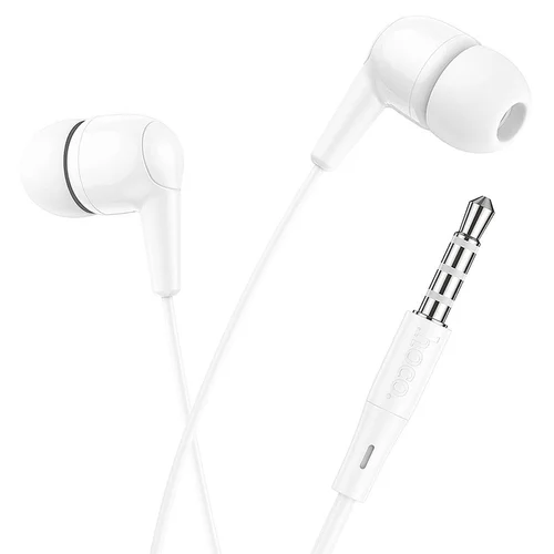 HOCO M97 headset - fehér, vezetékes stereo headset, audio csatlakozóval