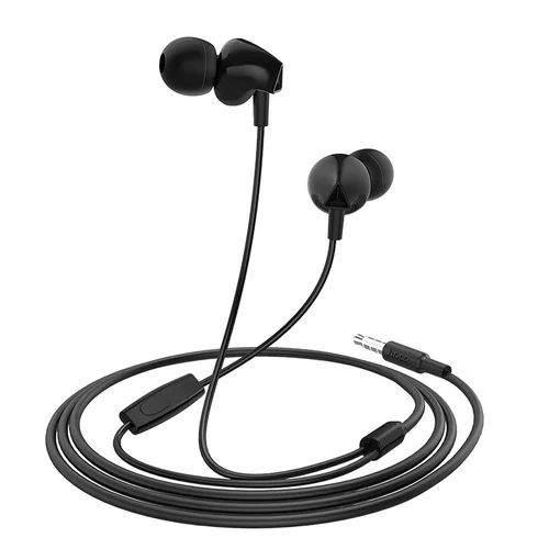 HOCO M60 - fekete, vezetékes stereo headset, audio csatlakozóval