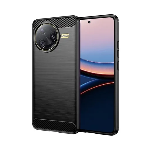 Xiaomi Poco F7 Ultra 5G - Carbon Fiber fekete szilikon hátlap tok