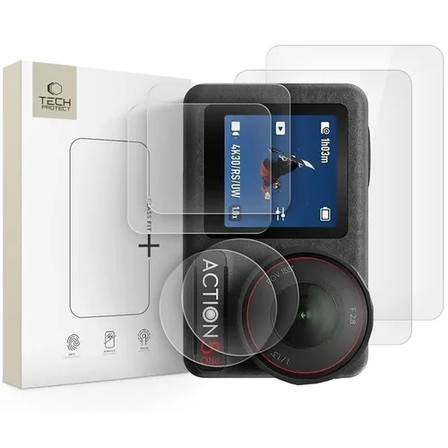 DJI OSMO ACTION 5 PRO üvegfólia -TECH-PROTECT üvegfólia (2 készlet, összesen 6 üvegfólia)