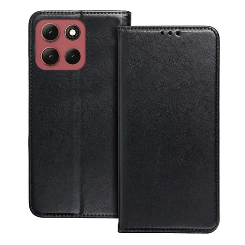 Telefontok Motorola Moto G86 5G - Smart Magnetic - fekete szilikon keretes mágneses könyvtok ﻿