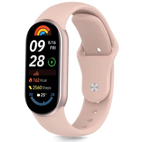 Xiaomi Smart Band 8 / 9 / 10 / NFC okosóra szíj - Tech- Protect Iconband Pure - pink szilikon szíj