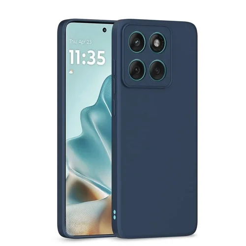 Telefontok Motorola Edge 60 Fusion 5G - kék szilikon hátlap tok