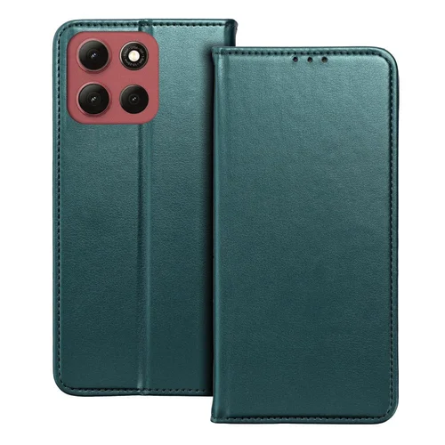 Telefontok Motorola Edge 60 5G - Smart Magnetic - zöld szilikon keretes mágneses könyvtok ﻿