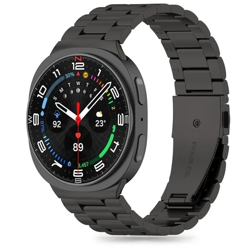 Okosóra fémszíj - Samsung Galaxy Watch 8 / 8 Classic (40 / 44 / 46 mm) - fekete fémszíj
