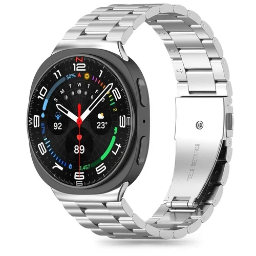 Okosóra fémszíj - Samsung Galaxy Watch 8 / 8 Classic (40 / 44 / 46 mm) - ezüst fémszíj
