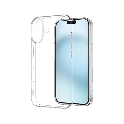 Telefontok iPhone 16 - átlátszó szilikon hátlap tok ﻿
