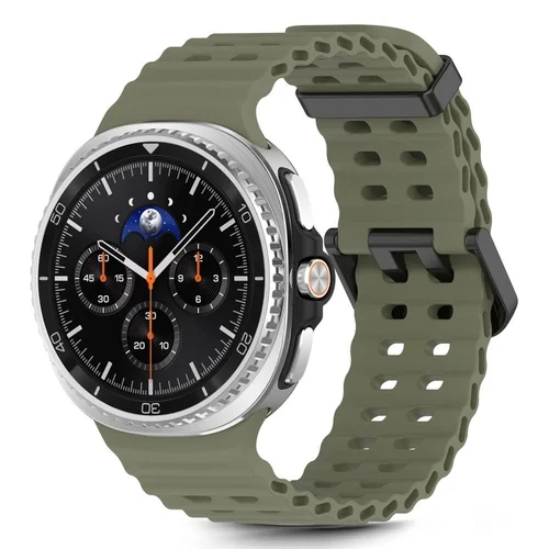 Samsung Galaxy Watch 8 / Classic (40 / 44 / 46 mm) - Tech- Protect IconBand Pro - zöld szilikon szíj
