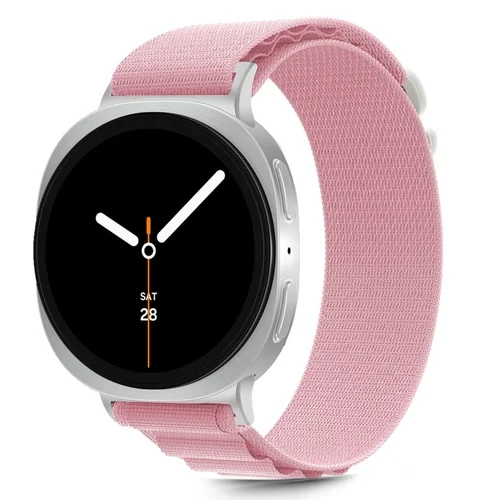 Samsung Galaxy Watch 8 / Classic (40 / 44 / 46 mm) okosóra szíj - TECH-PROTECT Nylon Pro pink szövet szíj