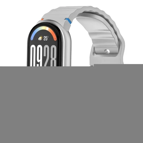 Xiaomi Smart Band 8 / 9 / 10 / NFC - TECH-PROTECT Sport - szürke szilikon szíj