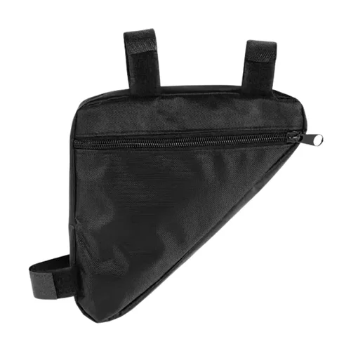 Biciklis tartó - Univerzális, cseppálló biciklivázra szerelhető, fekete telefon tartó táska