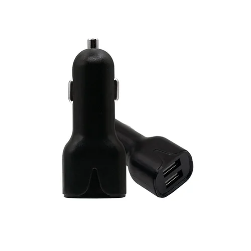 Autós töltő Lumann - univerzális 2USB-s autós szivartöltő fej, fekete, 2,4A