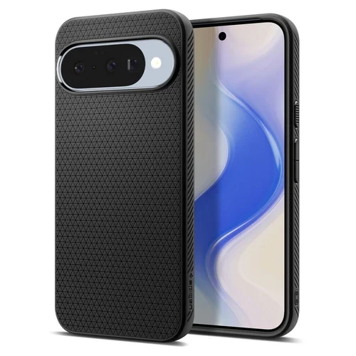 Telefontok Google Pixel 10 Pro - SPIGEN Liquid Air matt fekete hátlap tok