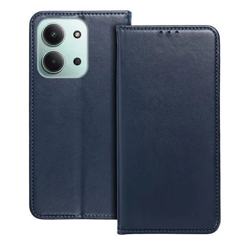 Telefontok Xiaomi Redmi 15C - Smart Magnetic kék szilikon keretes mágneses könyvtok