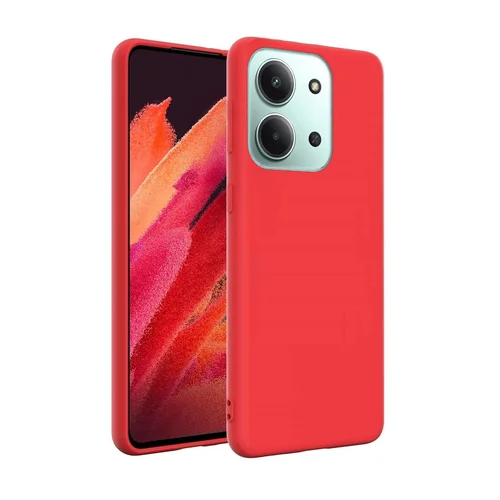 Telefontok Xiaomi Poco C85 - piros szilikon hátlap tok