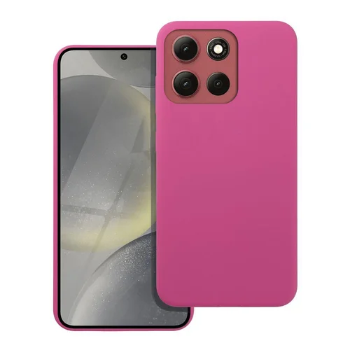 Telefontok Motorola Moto G86 5G - hot pink szilikon hátlap tok ﻿