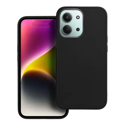 Telefontok Xiaomi Redmi 15C - Frame - fekete műanyag hátlap tok, szilikon kerettel