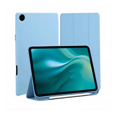 Tablettok Samsung Galaxy Tab A9+ Plus 11.0 X210 / X216 - Etteri világoskék smart case tablet tok, ceruza tartóval