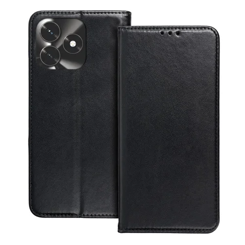 Telefontok Honor X5c Plus - Smart Magnetic fekete szilikon keretes mágneses könyvtok