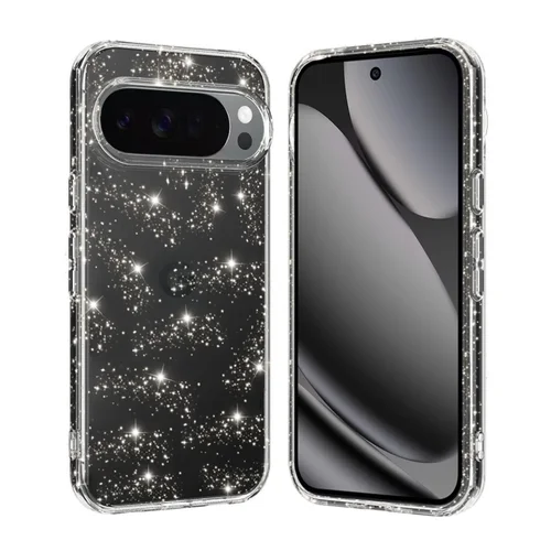 Telefontok Google Pixel 10 - Glitter - átlátszó csillámos hátlap tok