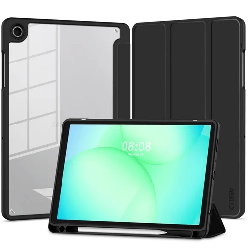 Tablettok Samsung Galaxy Tab A9 8.7 X110 / X115 - Tech-Protect Hybrid fekete tok, ceruza tartóval