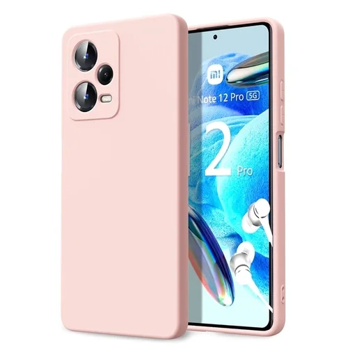 Telefontok Xiaomi Redmi Note 12 5G - PASTEL - púder pink szilikon hátlap tok