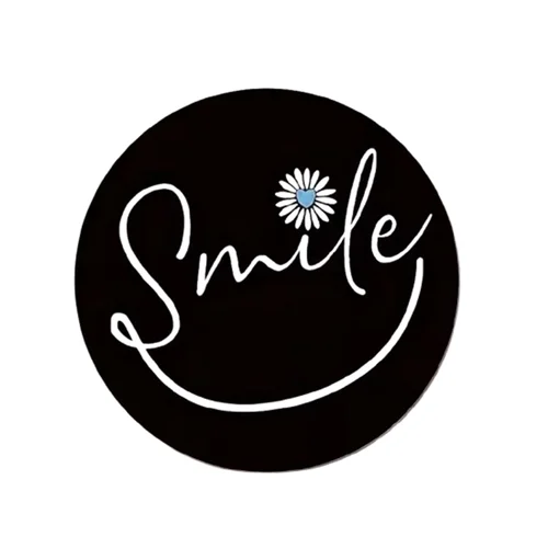 Egérpad - Smile fekete egérpad