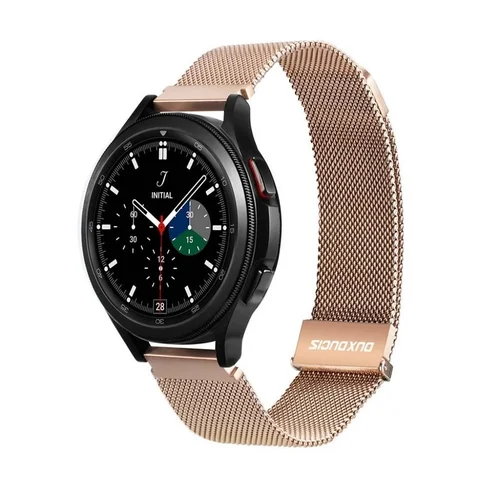 Okosóra szíj - Samsung Galaxy Watch 3 (41 mm) - Dux Ducis Milanese - mágneses arany fémszíj (20 mm)