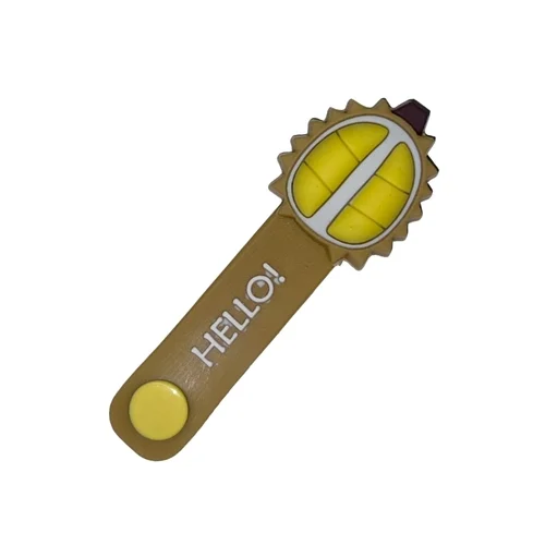 Univerzális Durián figurás kábelrendező, barna szilikon, patentos