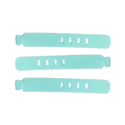 Kábelrendező - 3db menta, szilikon kábelrendező szalag