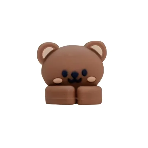 Univerzális barna maci kábelrendező, szilikon, ragasztható