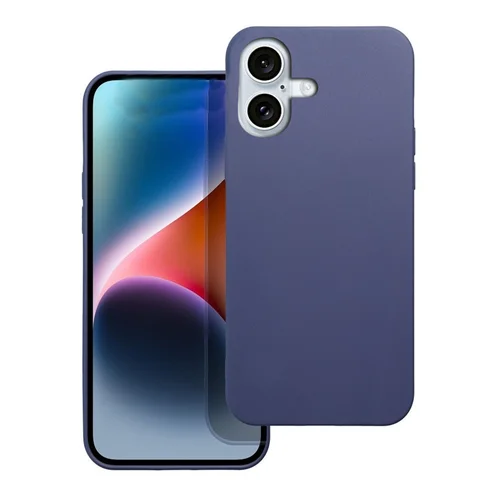 Telefontok iPhone 16 - kék szilikon hátlap tok