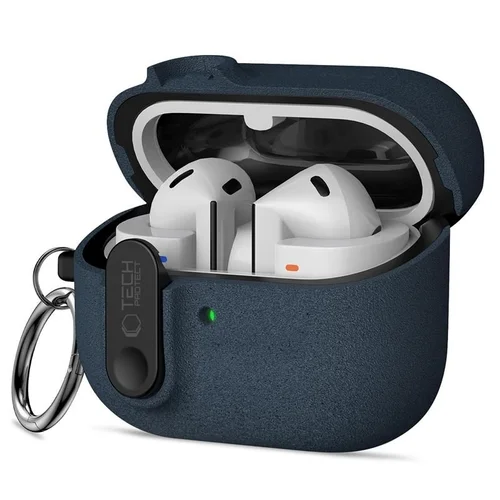 Buds tartó: Tech- Protect Slim Hook kék, Samsung Galaxy Buds3 / 3 FE / 3 Pro tok