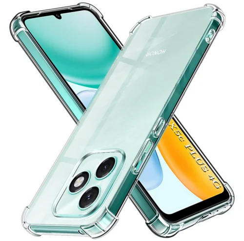 Telefontok Honor X5c Plus - Ütésálló átlátszó hátlap tok