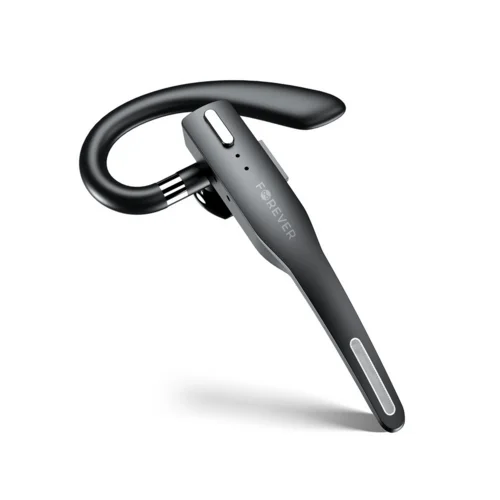Forever BH-100 - fekete bluetooth headset, töltő tokkal