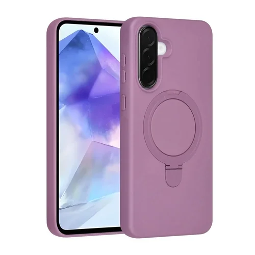 Telefontok Samsung Galaxy A36 5G -TUNIQ - MagSafe kompatibilis lila hátlap tok, kitámasztható gyűrűvel