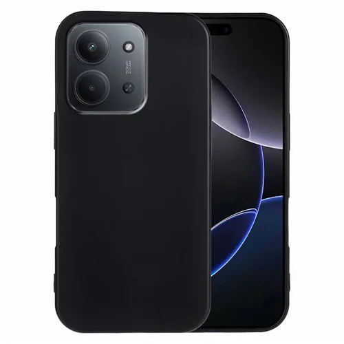 Telefontok Xiaomi Poco C85 - fekete szilikon hátlap tok