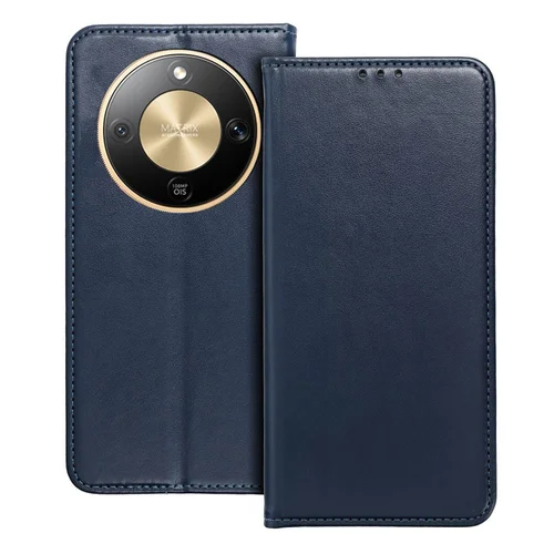 Telefontok Honor Magic8 Lite - Smart Magnetic kék szilikon keretes mágneses könyvtok