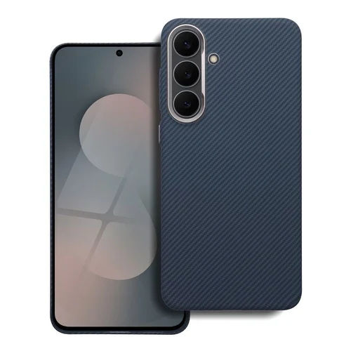 Telefontok Samsung Galaxy S26  - KEVLAR MagSafe kompatibilis kék szilikon hátlap tok