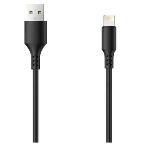 Kábel Setty - USB / Lightning fekete kábel, (2A) 1m